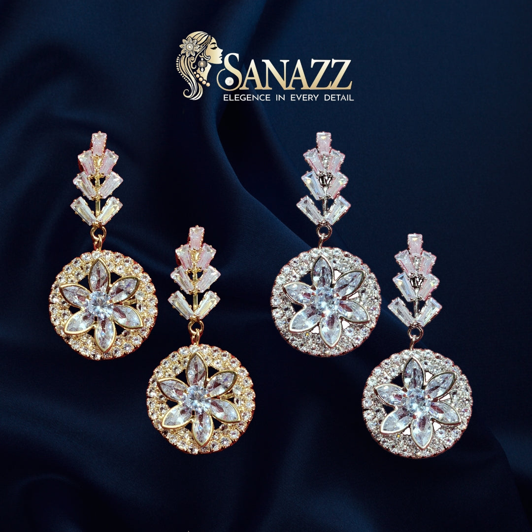 Glossy Star Earring-Diamond Cut