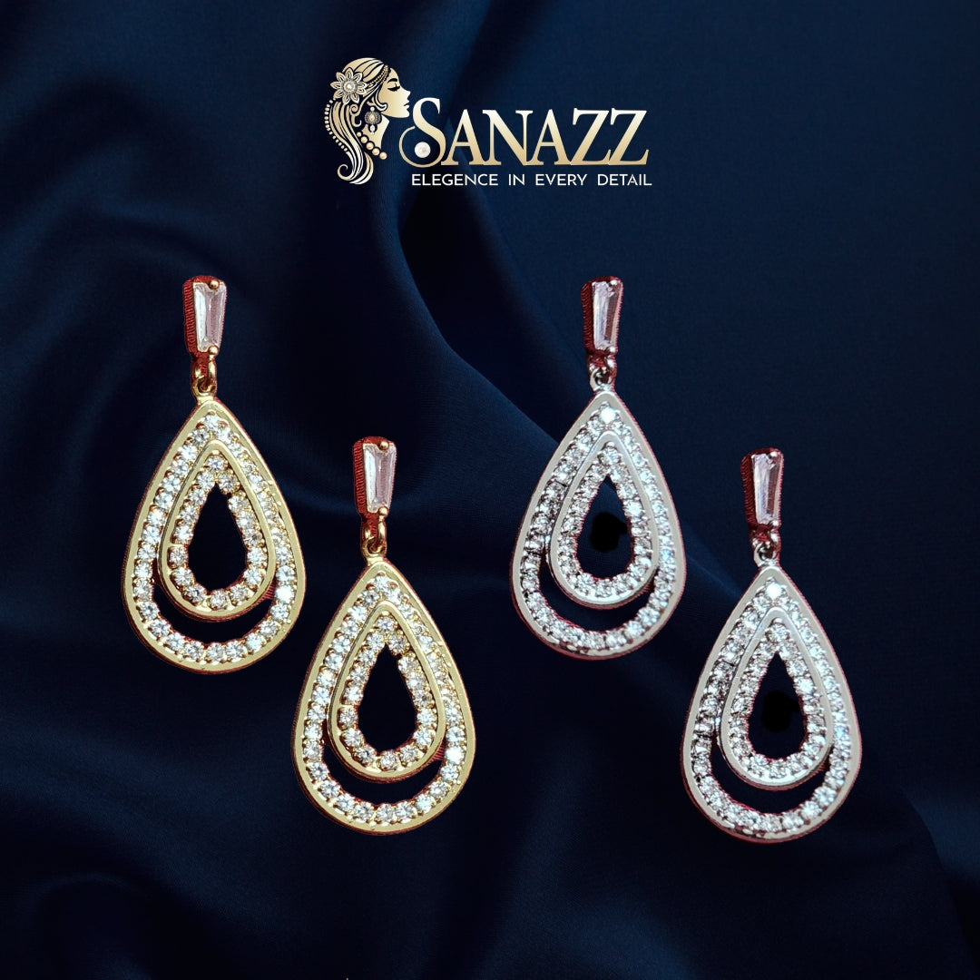 Droplet Earring-Diamond Cut